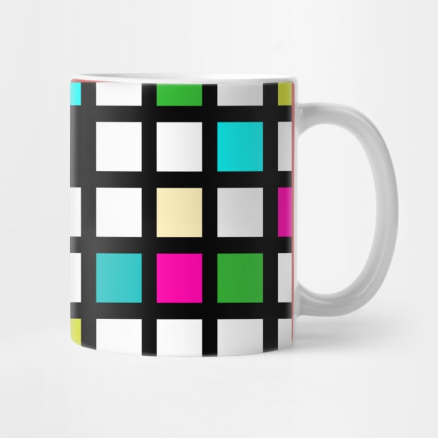 Checkered Colorful Pattern by Gizi Zuckermann Art